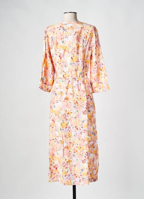 Robe mi-longue orange VILA pour femme