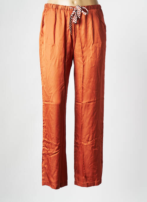 Pantalon large orange SAK'S pour femme
