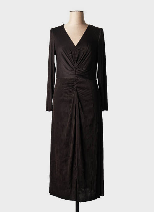 Robe longue marron LE TEMPS DES CERISES pour femme