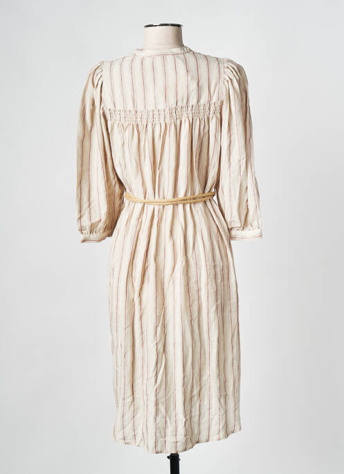 Robe mi-longue beige SESSUN pour femme