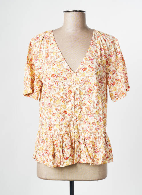 Top orange OBJECT pour femme