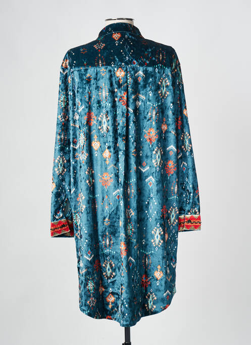 Robe mi-longue bleu WILD pour femme