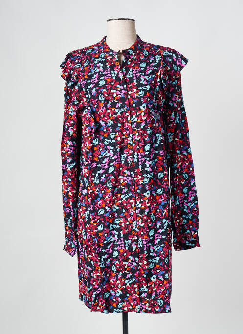 Robe courte rose PIECES pour femme