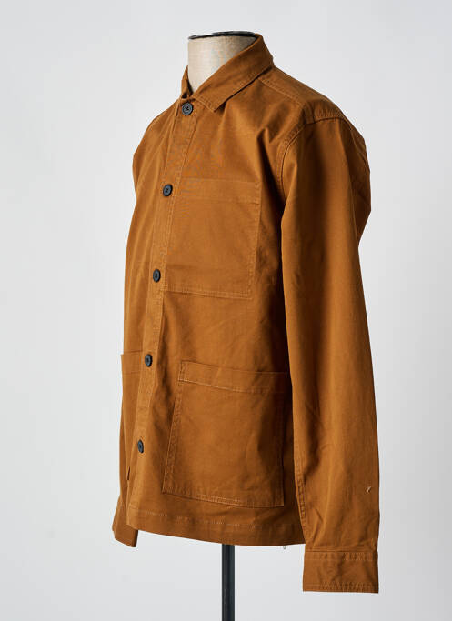 Chemise manches longues marron MINIMUM pour homme