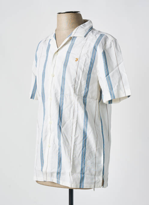 Chemise manches courtes beige FARAH pour homme