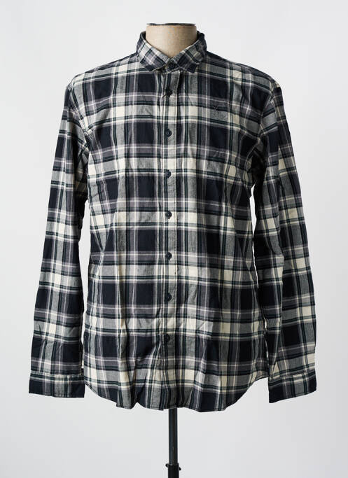 Chemise manches longues noir SELECTED pour homme