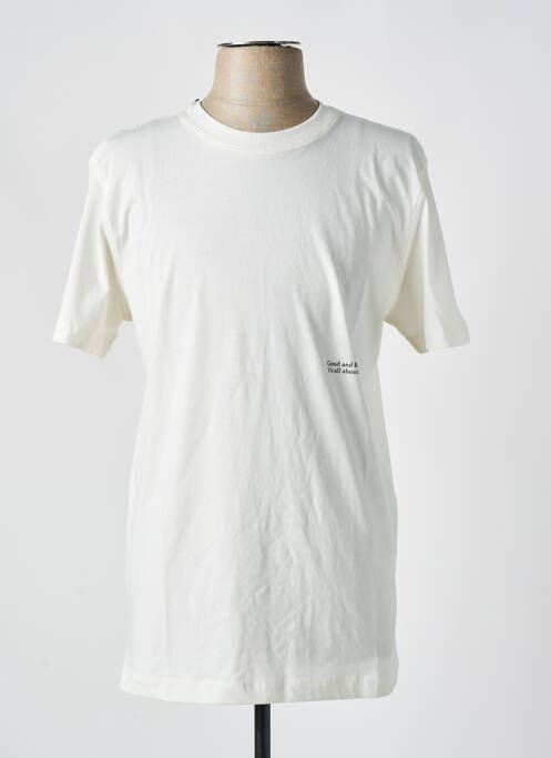 T-shirt blanc SELECTED pour homme