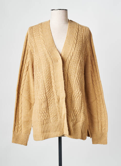 Gilet manches longues marron PERSONA BY MARINA RINALDI pour femme