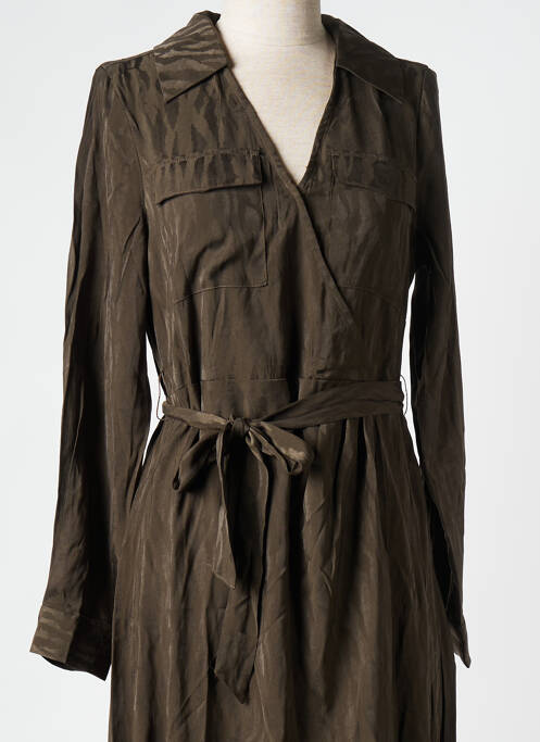 Robe mi-longue vert VILA pour femme