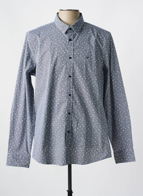 Chemise manches longues bleu CALVIN KLEIN pour homme