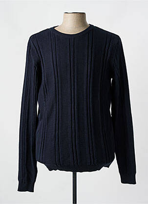 Pull bleu KNOWLEDGE COTTON APPAREL homme