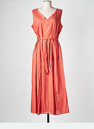 Robe mi-longue orange DIEGA femme