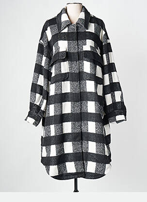 Manteau long noir MAT FASHION femme
