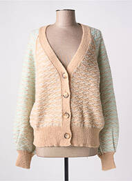 Gilet manches longues blanc SECOND FEMALE femme
