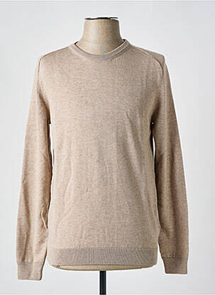 Pull beige KNOWLEDGE COTTON APPAREL homme