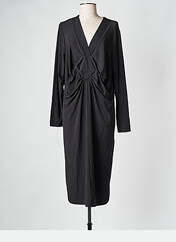 Robe mi-longue noir MAT FASHION pour femme seconde vue