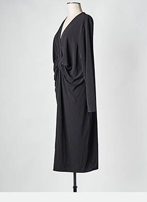 Robe mi-longue noir MAT FASHION femme