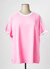 T-shirt rose ADIDAS pour femme seconde vue