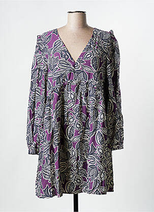 Robe courte violet GRACE & MILA femme