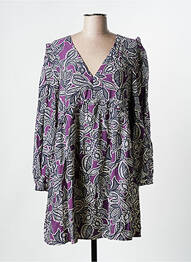 Robe courte violet GRACE & MILA femme