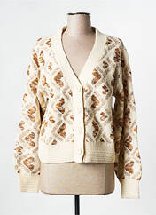 Gilet manches longues beige LILI SIDONIO pour femme seconde vue