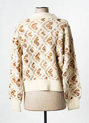 Gilet manches longues beige LILI SIDONIO pour femme seconde vue