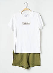 Pyjama blanc CALVIN KLEIN pour femme seconde vue