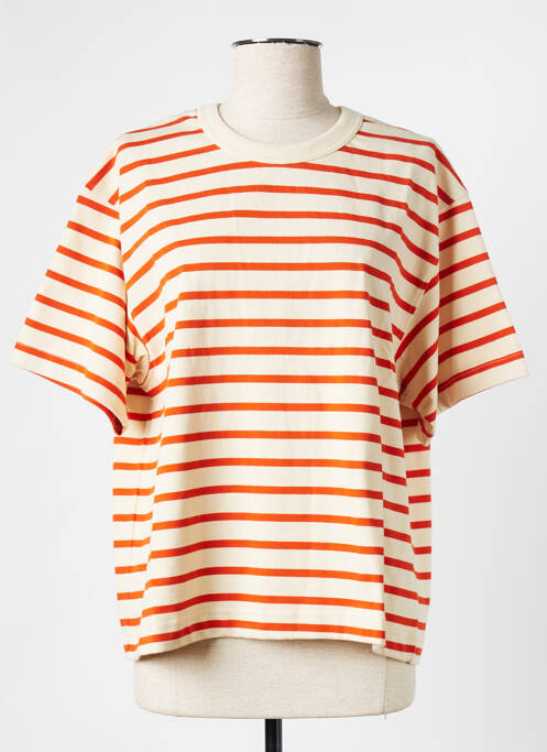 T-shirt beige SAMSOE & SAMSOE pour femme
