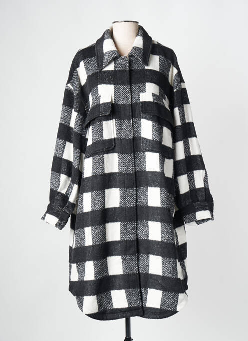 Manteau long noir MAT FASHION pour femme