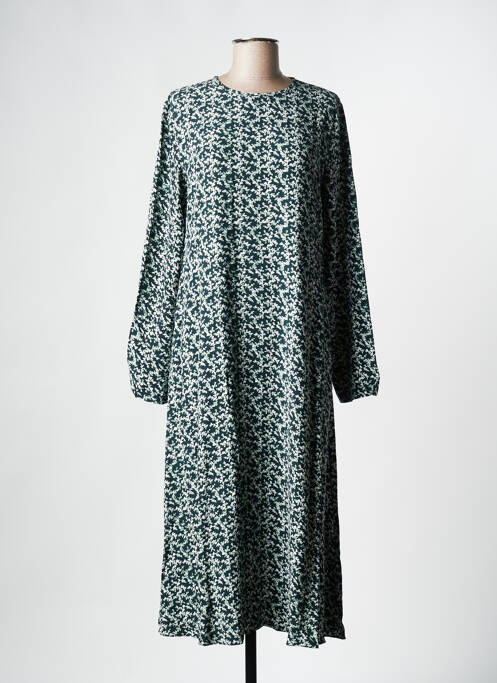 Robe mi-longue vert SAMSOE & SAMSOE pour femme