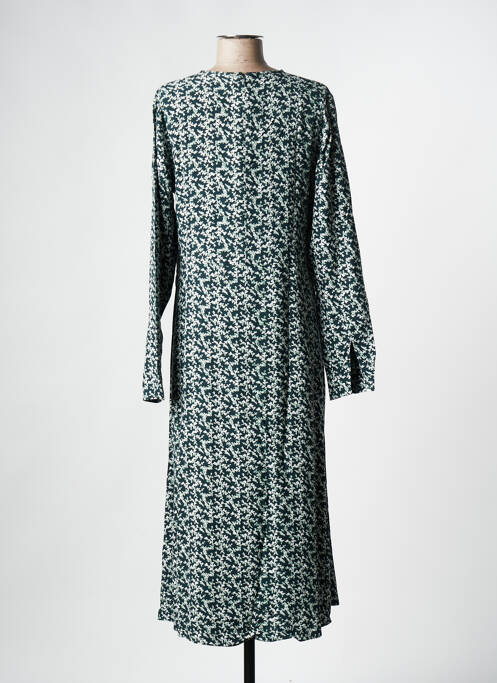 Robe mi-longue vert SAMSOE & SAMSOE pour femme