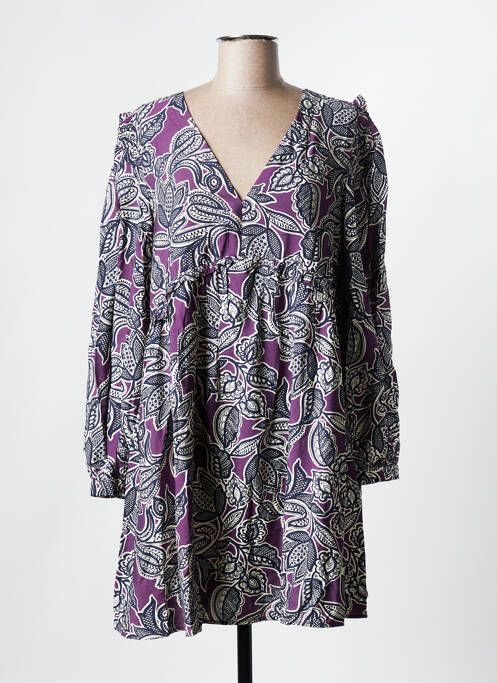 Robe courte violet GRACE & MILA pour femme