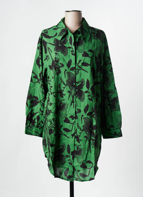 Tunique manches longues vert OBJECT pour femme