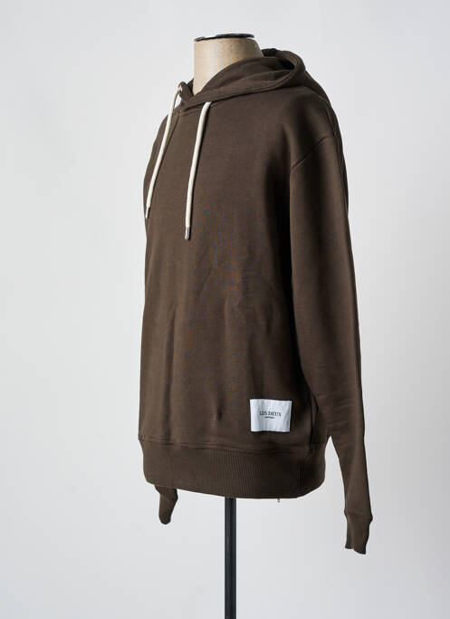 Sweat-shirt marron LES DEUX pour homme