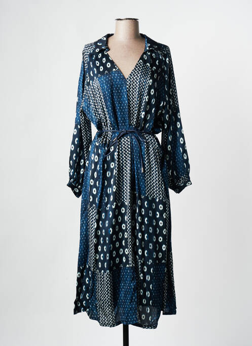 Robe mi-longue bleu LA PETITE FRANCAISE pour femme