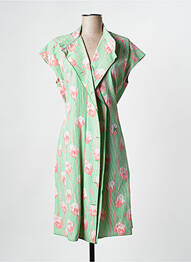 Robe mi-longue vert KENZO femme