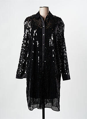 Robe mi-longue noir KARL LAGERFELD femme