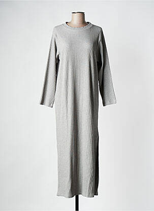 Robe longue gris ROSAE femme