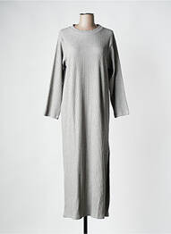 Robe longue gris ROSAE femme