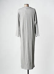 Robe longue gris ROSAE pour femme seconde vue