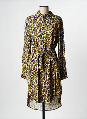 Robe mi-longue marron PLEASE femme