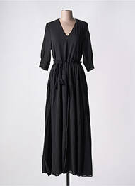 Robe longue noir POMANDERE femme