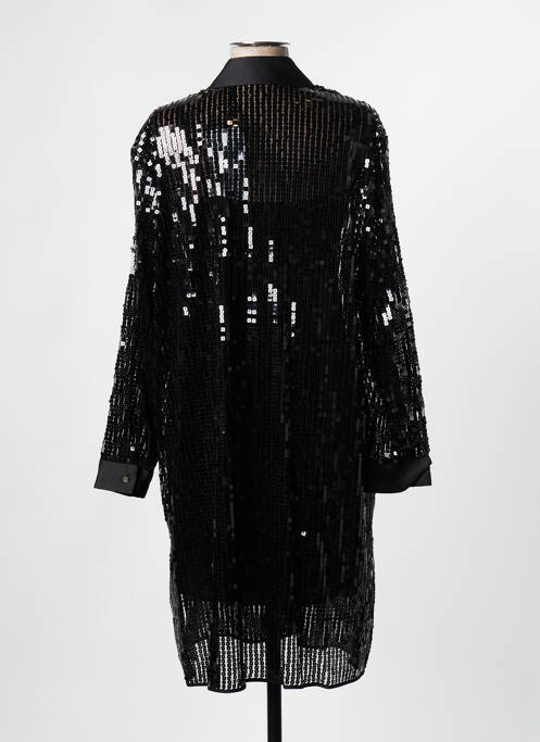 Robe mi-longue noir KARL LAGERFELD femme