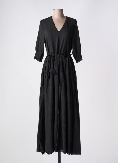 Robe longue noir POMANDERE pour femme