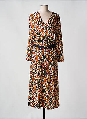 Robe longue marron LA PETITE FRANCAISE femme
