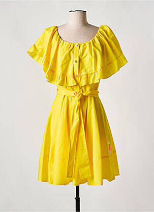 Robe courte jaune TWINSET femme
