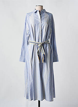 Robe mi-longue bleu LA PETITE FRANCAISE femme