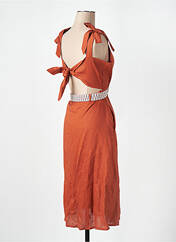 Robe mi-longue orange LA PETITE FRANCAISE pour femme seconde vue
