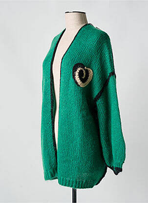 Gilet manches longues vert SACK'S femme