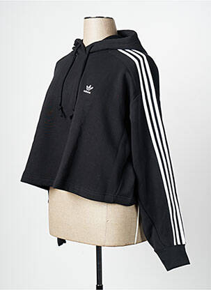 Sweat-shirt noir ADIDAS femme